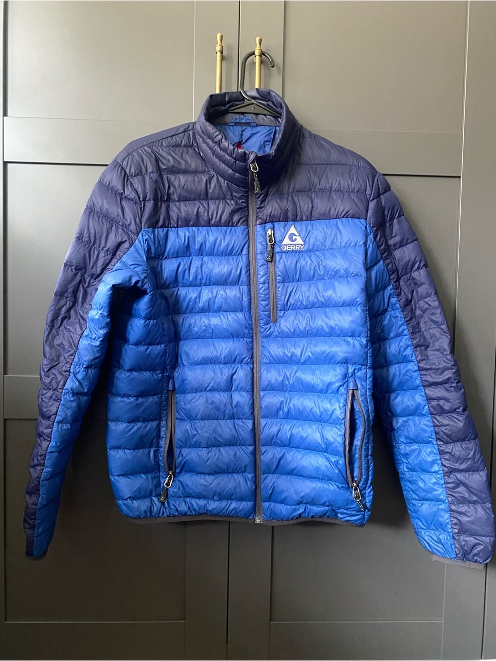 Gerry Weber Men's Two-Tone Navy and Royal Blue Puffer Jacket